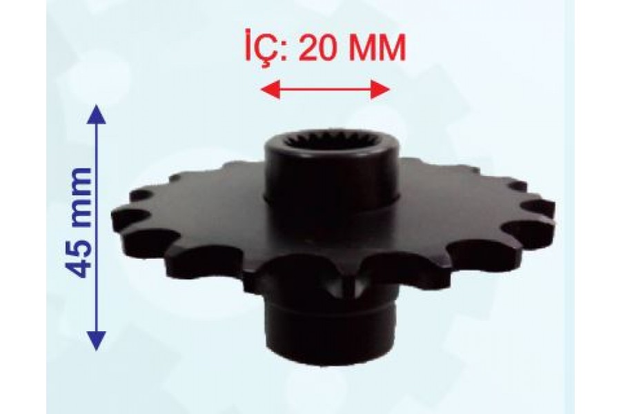 ATV AEON ÖN DİŞLİ 520-16T İÇ 20 mm UZUNLUK 31 mm TM ÖM