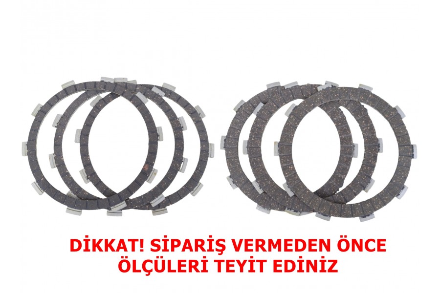 CF NK250 DEBRİYAJ BALATASI 3+3 E5 (2022-....) 10T 101/108-125-135 mm