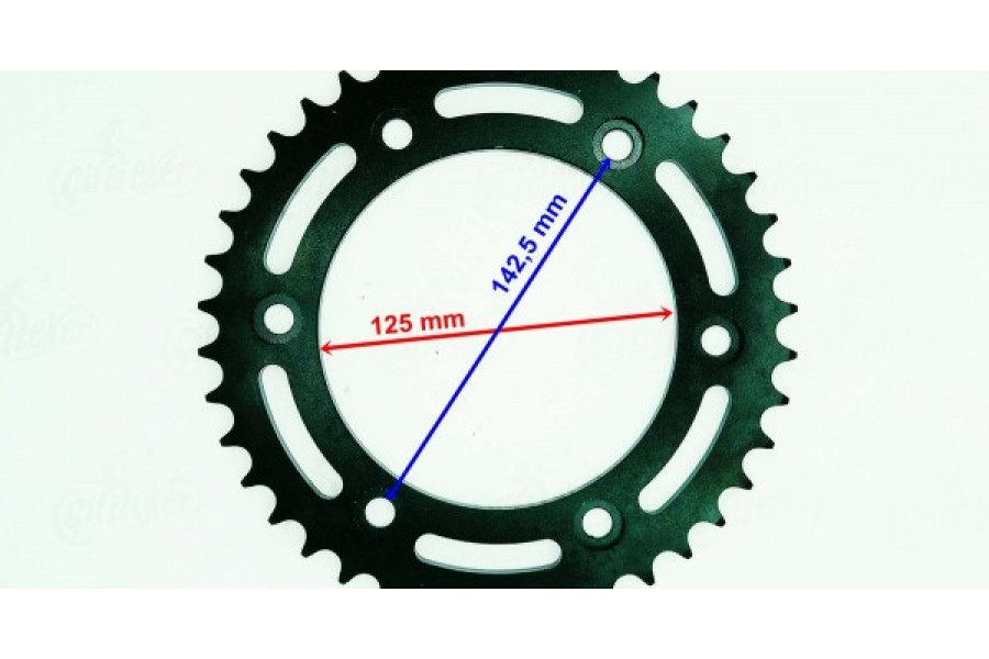 ARKA DİŞLİ 520-39T İÇ 125 mm 6 DELİK HONDA CRF 250 L(2013-2018) CRF 250 RALLY(2017) ÖM