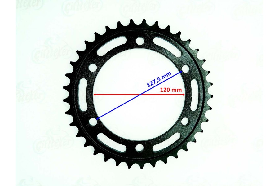 ARKA DİŞLİ 520-37T İÇ 120 mm 6 DELİK HONDA CBR 250 R(2011-2018) CBR 250 R ABS(2011-2018) ÖM