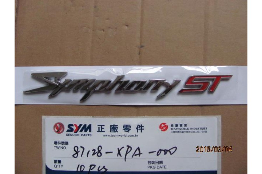 SYM SYMPHONY 125 ST E LOGO STICKER GOVDE KAPAGI KUYRUK(UC)_ARKA SOL