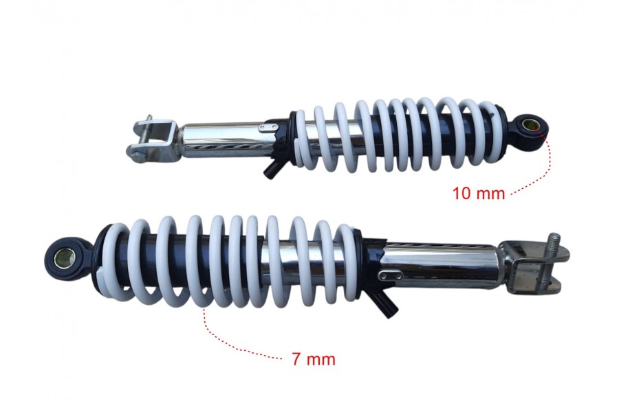 SCOOTER ARKA AMORTİSÖR BEYAZ 34,5 cm
