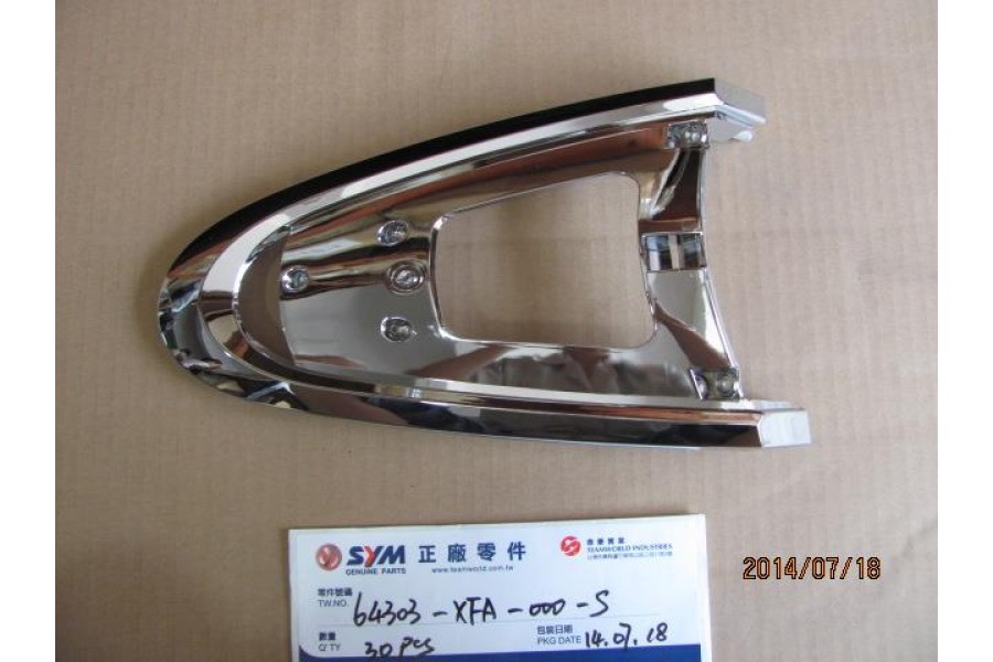 SYM FİDLE 3 200 ON GRENAJI UCGEN PARCA SAG KAPAK KROMAJS