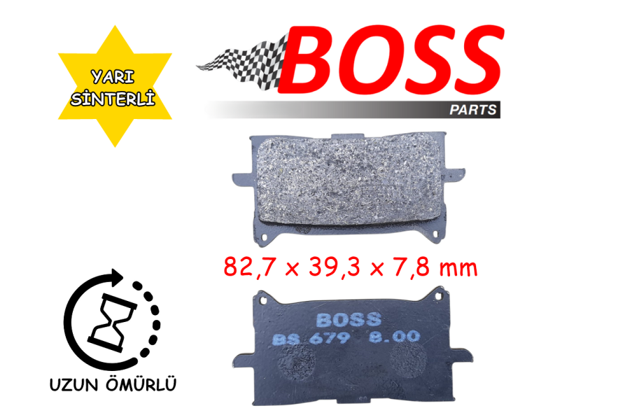 ÖN FREN DİSK BALATASI BOSS FA679 HONDA AFRİCA TWİN 1000(16-19) 1100(20-26) NT 1100(23-26) X-ADV 750 ÖN FREN DİSK BALATASI BOSS FA679 HONDA AFRİCA TWİN 1000(16-19) 1100(20-26) NT 1100(23-26) X-ADV 750