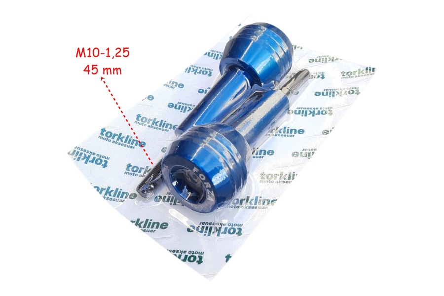 HONDA FORZA EGZOZ KORUMA TAKOZU ALÜMİNYUM MAVİ 2 Lİ