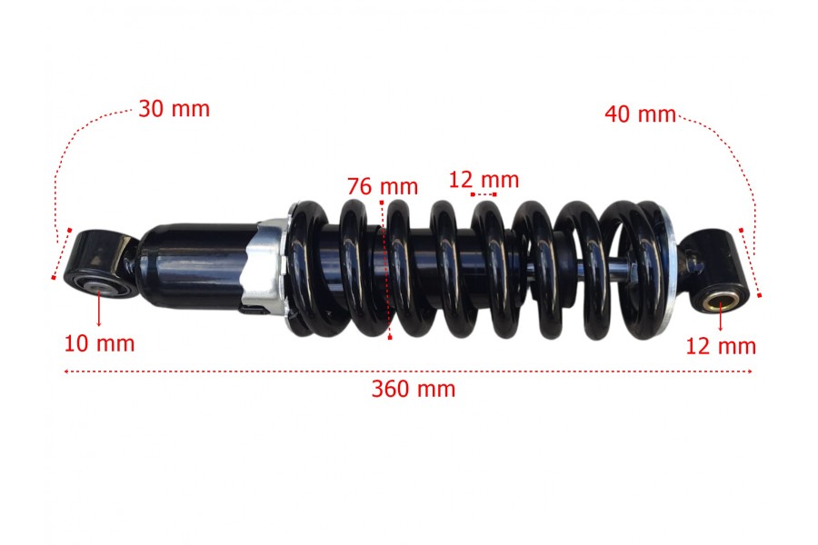 CROSS YAMAHA XTZ 250 ARKA AMORTİSÖR 360 mm GAZLI CROSS YAMAHA XTZ 250 ARKA AMORTİSÖR 360 mm GAZLI