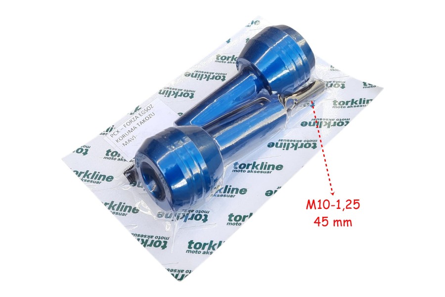 EGZOZ KORUMA TAKOZU AL&Uuml;MİNYUM 45 mm MAVİ 2 Lİ