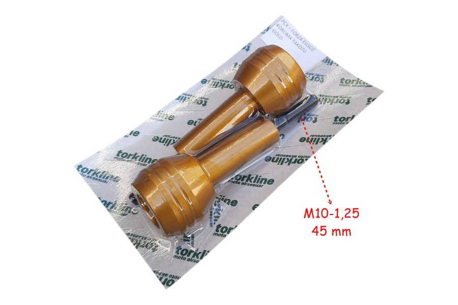 EGZOZ KORUMA TAKOZU AL&Uuml;MİNYUM 45 mm GOLD 2 Lİ