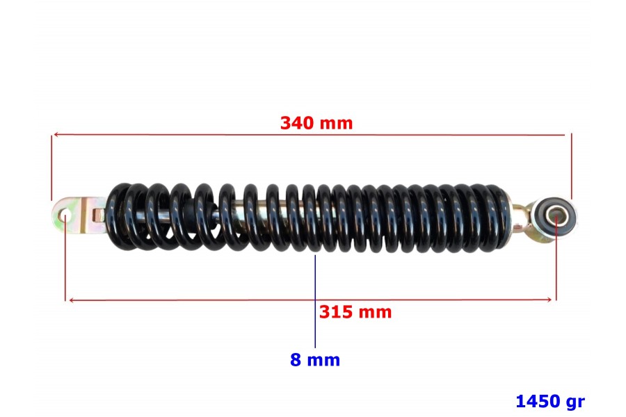 SCOOTER 50 ARKA AMORTİS&Ouml;R 34 cm (TURİSMO)