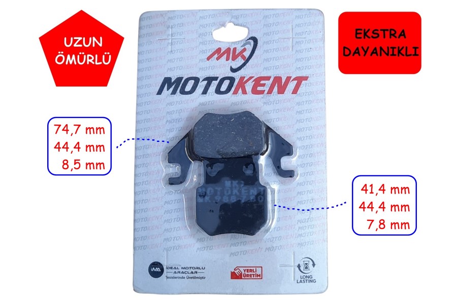 ARKA FREN BALATASI BS988 MTK RKS DES 125 LTM LTR VPS