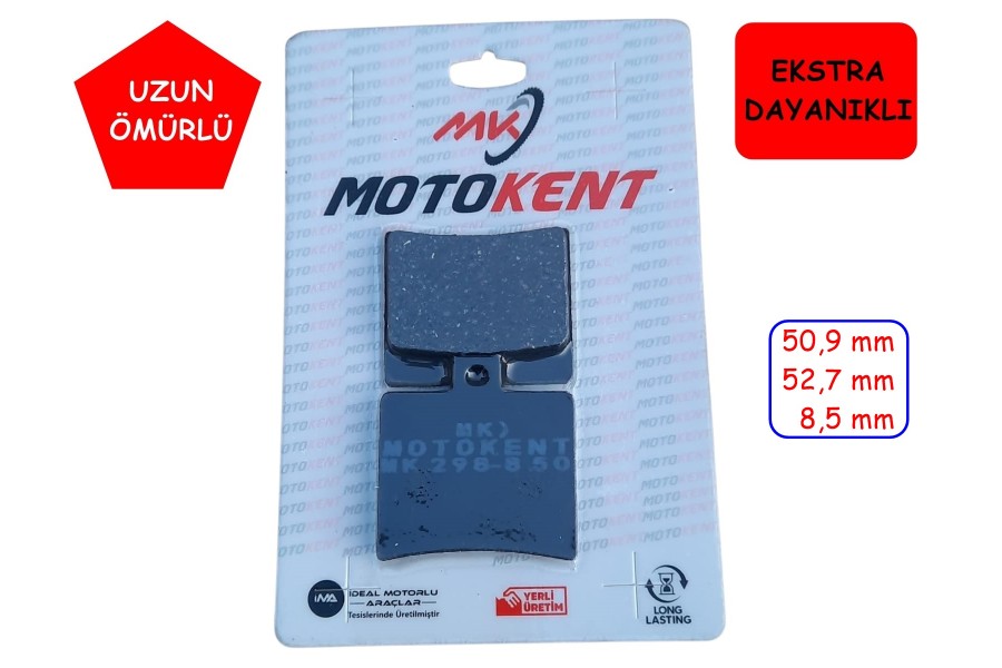 RKS TİTANİC 150-200 ARKA FREN DİSK BALATASI FA298 MTK