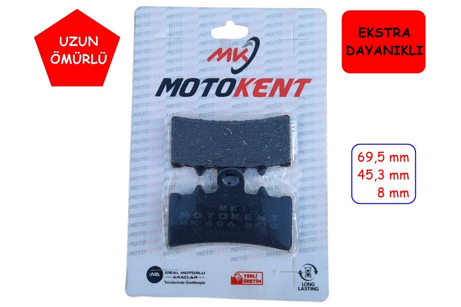 &Ouml;N FREN DİSK BALATASI FA606 MTK BAJAJ DOMİNAR 250-400 KTM RC DUKE 125-200-390