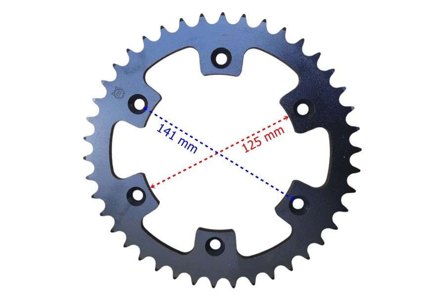 CF SR 450 ARKA DİŞLİ 520-45T İ&Ccedil; 125 mm 6 DELİKLİ &Ouml;M