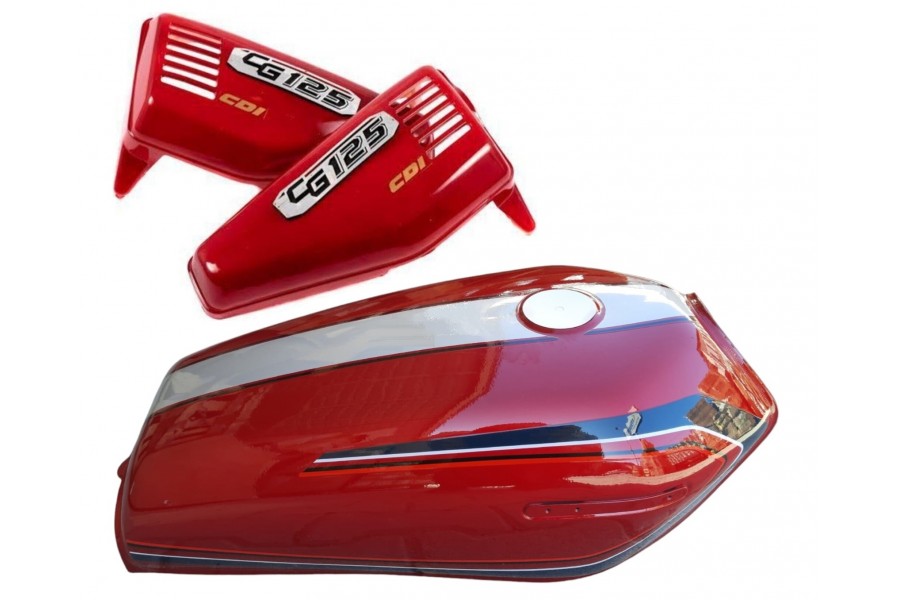 CG KUBA BENZİN DEPOSU VE YAN KAPAK KIRMIZI