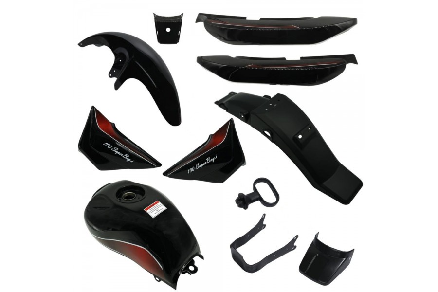 MG 100i SUPERBOY KAPORTA SETİ SİYAH (ENJEKSİYONLU) MG 100i SUPERBOY KAPORTA SETİ SİYAH (ENJEKSİYONLU)