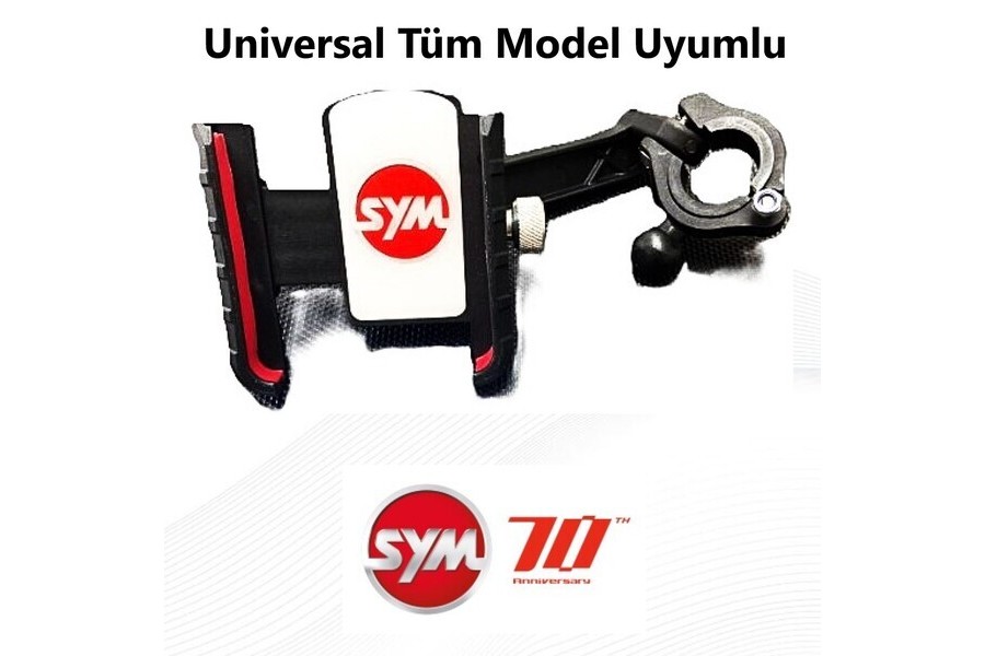 SYM JETX TCS 125 ABS E5 TELEFON TUTUCU AyarlanabIlIr SYM TUM MODELLER