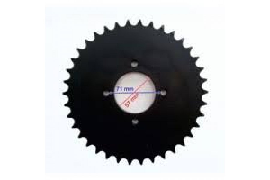 ATV ARKA DİŞLİ 520-38T İÇ 58 mm 4 DELİKLİ IND ÖM