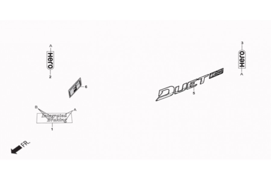 HERO DUET 125 ETIKET