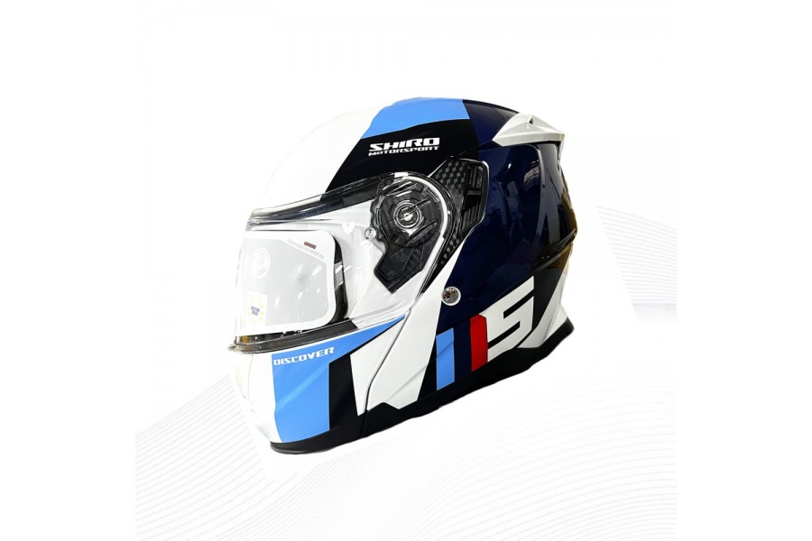 SHIRO KASK FlipUpp DISCOVER SPOWER SV (Gozluklu) Grafik 2XL _2XL 6364