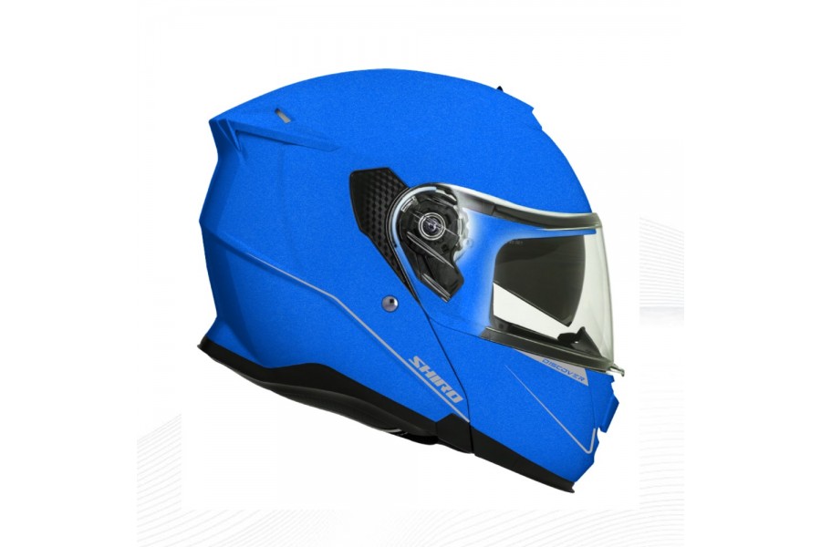 SHIRO KASK FlipUpp DISCOVER M.C SV (Gozluklu) Mavi M _M 5758