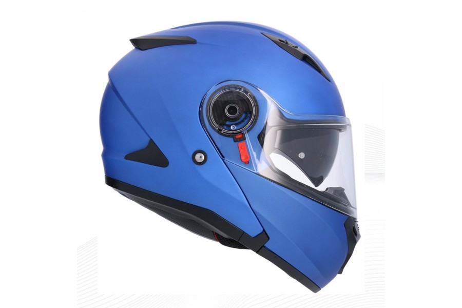 SHIRO KASK Flip Up TRITON M.C SV (Gozluklu) Mat Mavi M _M 5758