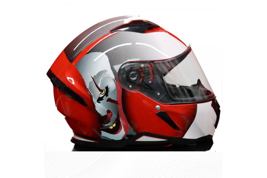 SHIRO KASK FullFace HUNTER E.CLOWN Grafik XL _XL 6162