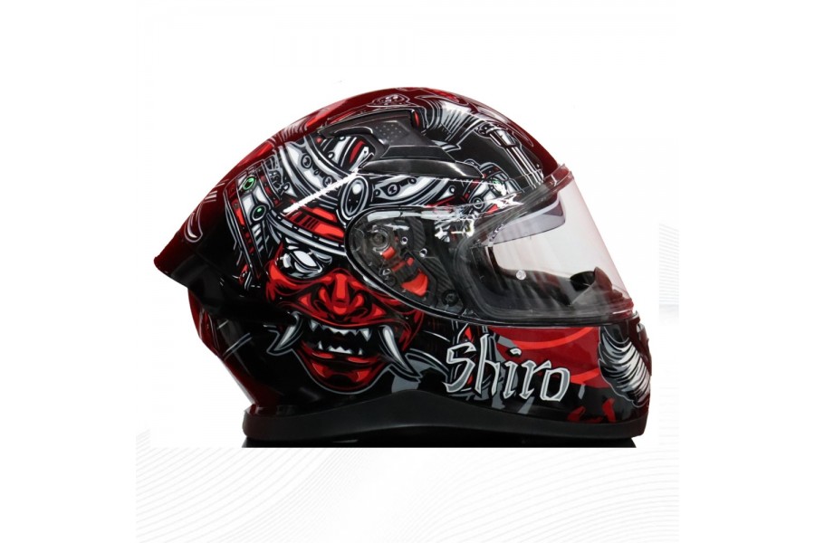 SHIRO KASK FullFace KATANA SAMURAI SV (Gozluklu) Grafik 2XL _2XL 6364