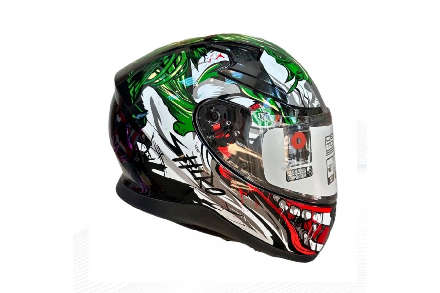 SHIRO KASK FullFace KATANA JOKER SV (Gozluklu) Grafik L _L 5960