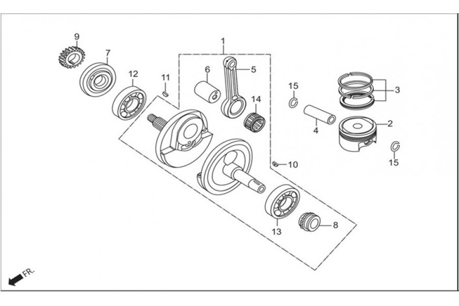 HERO T-SPORTS PISTON 1,00