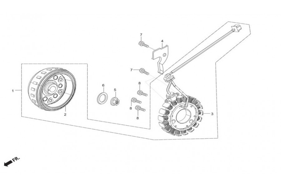 HERO XPULSE 200T STATOR