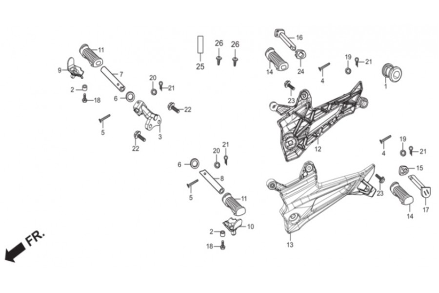HERO IGNITOR 125 BURC AYAKLIK