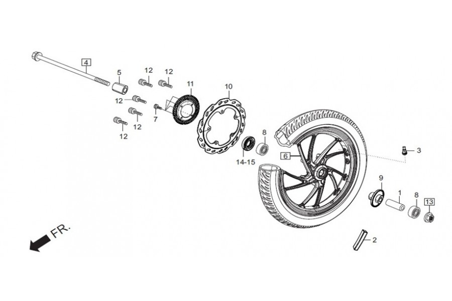 HERO HUNK 200R DISK SENSOR SACI