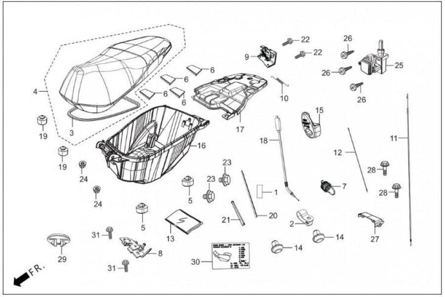 ATV SPİDER-X 250 HAVA FİLTRESİ KOMPLE ORJ