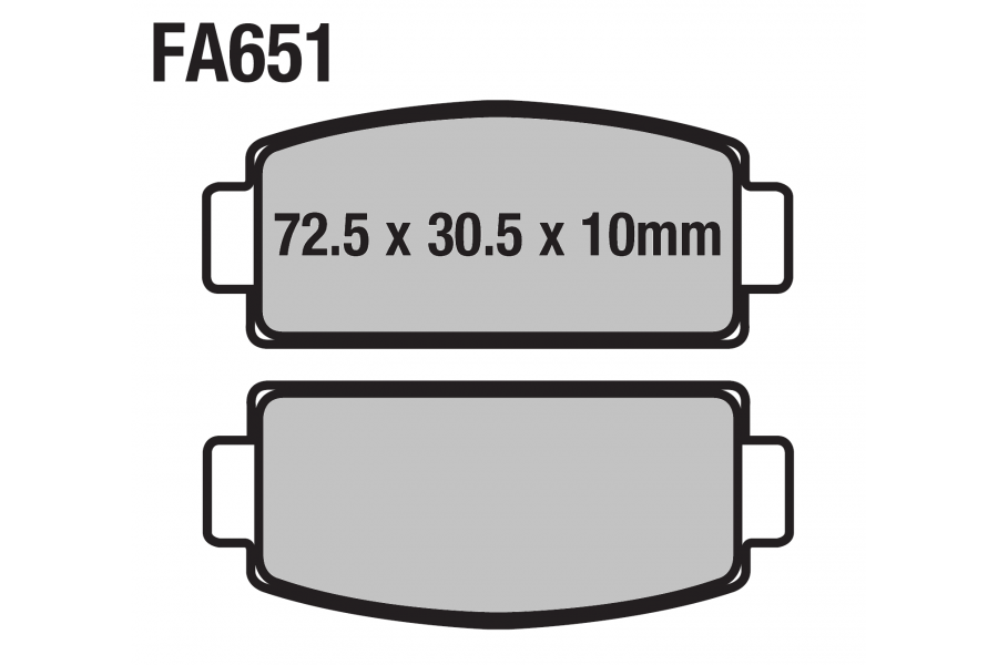 ATV ARKA FREN BALATASI 625-TRC FA651 ORJ