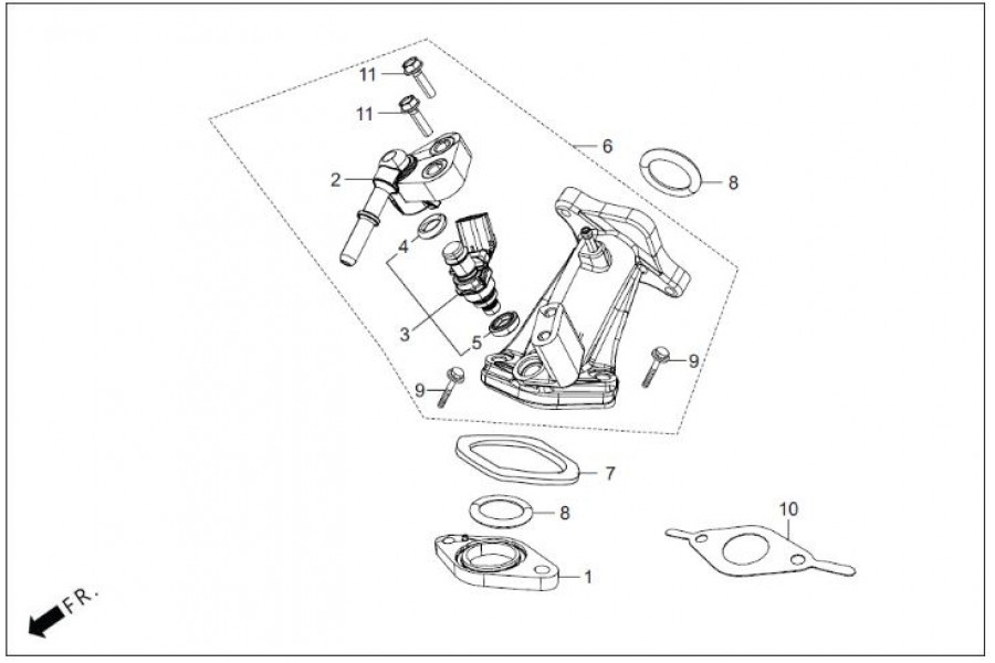 HERO DASH 125 (EURO5) MANIFOLD KOMPLE