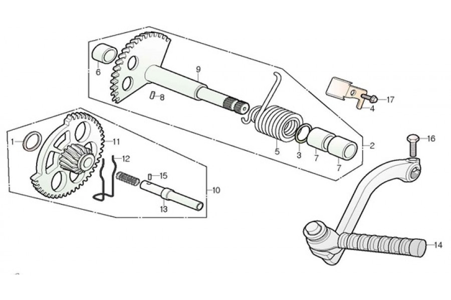 DAELİM YC 125 AVARE DISLI KOMPLE