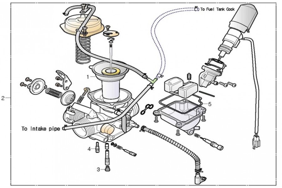 DAELİM YC 125 VAKUM PISTON KARBURATOR