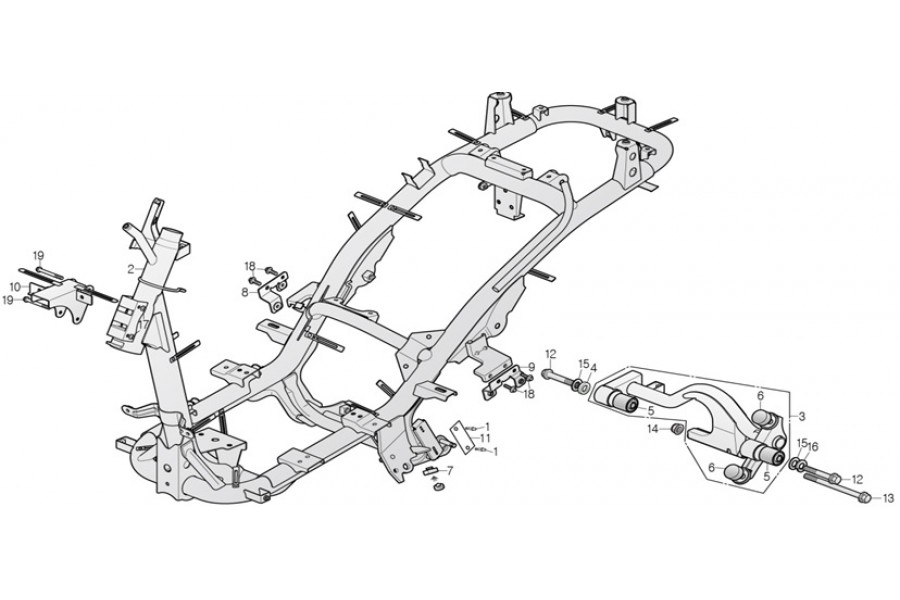 DAELİM YC 125 MOTOR ASKISI