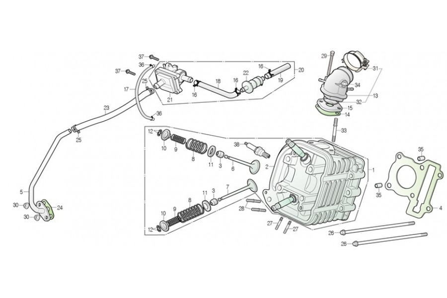 DAELİM NC 125 SUBAP KAPAGI EMISYON BORUSU