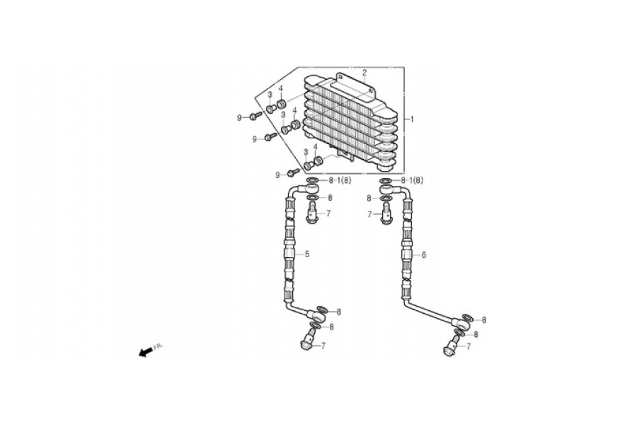 DAELİM SQ 125 RADYATOR KOMPLE