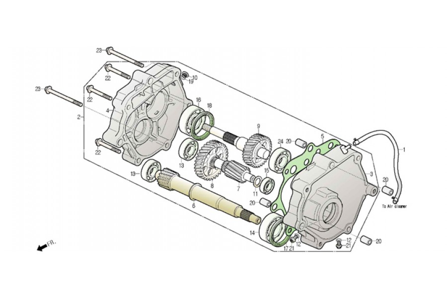 DAELİM SV 250 S3 SANZUMAN KAPAK SAG