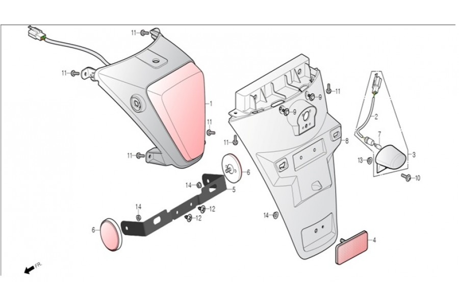 TS 50 DL50 BG PLAKA BRAKETI