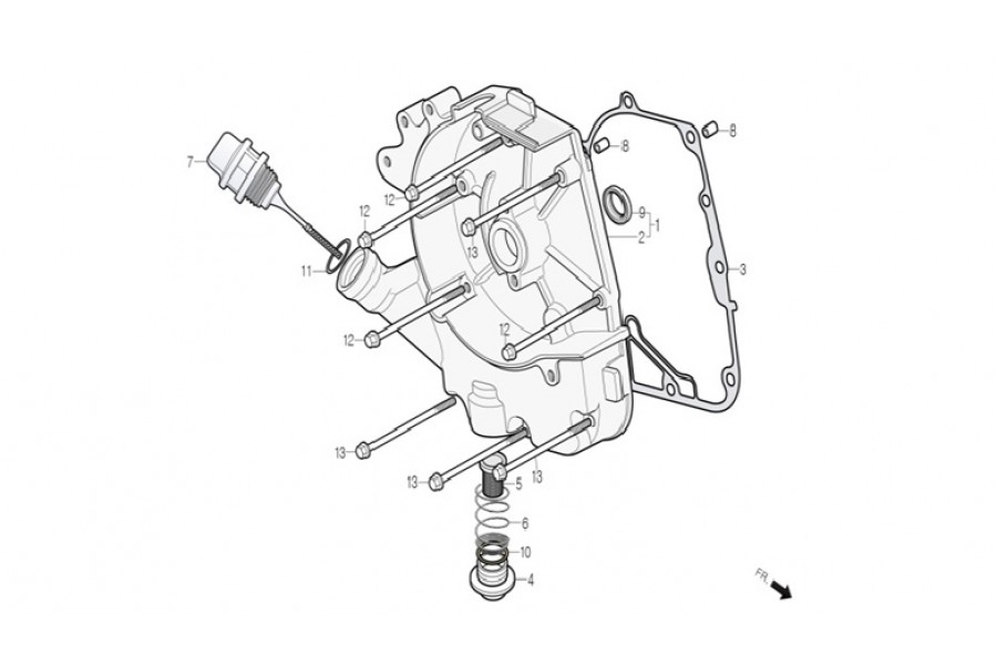 TS 50 DL50 BG MOTOR GOVDESI SAG KAPAK