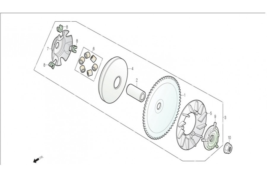 TS 50 DL50 BG VARYATOR ALT CANAK