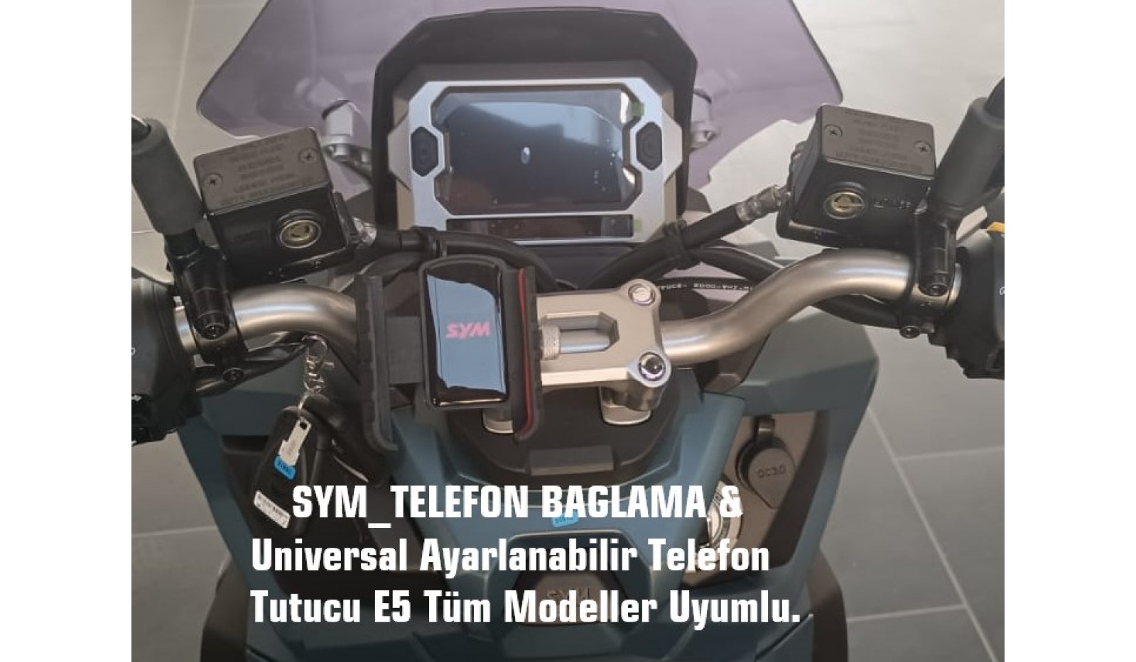 SYM JETX TCS 125 TELEFON BAGLAMA & UnIversal AyarlanabIlIr Telefon Tutucu