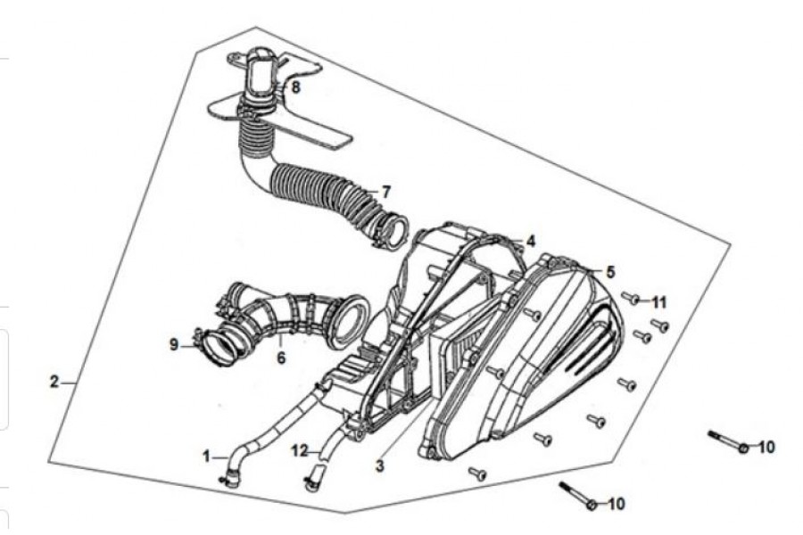 SYM SYMPHONY 125 ST E HAVA FILTRESI KMP KUTU