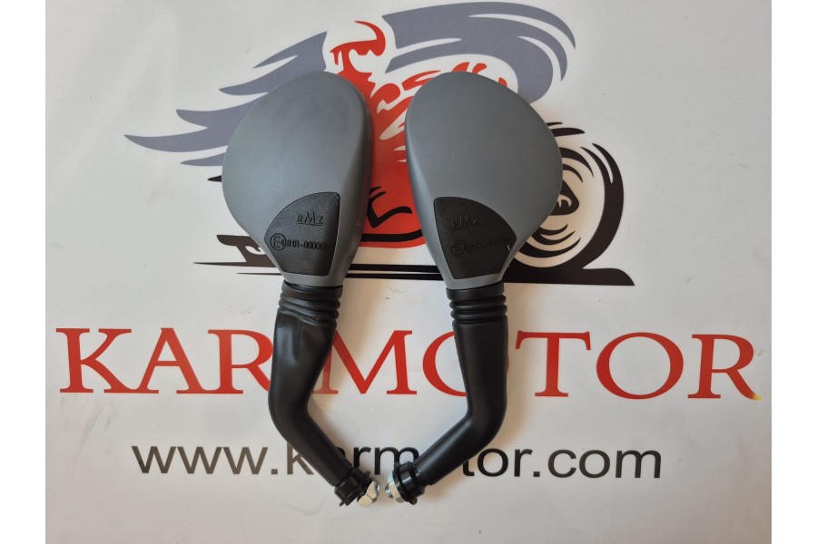 AYNA KÖRÜKLÜ GRİ-SİYAH RAMZEY 10 mm CUB SCOOTER AYNA KÖRÜKLÜ GRİ-SİYAH RAMZEY 10 mm CUB SCOOTER