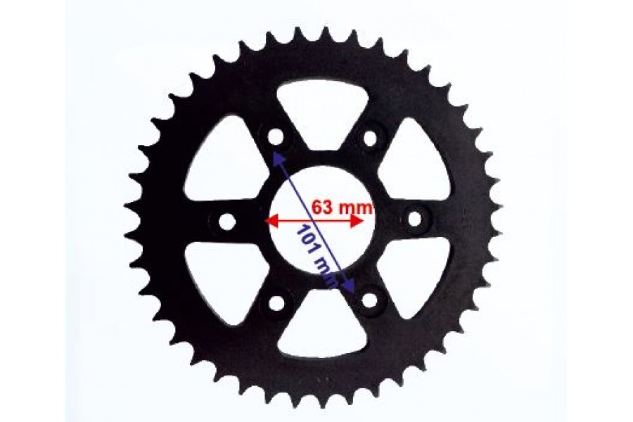 ARKA DİŞLİ 520-42T İÇ 63 mm 6 DELİKLİ BAJAJ DOMİNAR 400 - KTM DUKE 390 ÖM