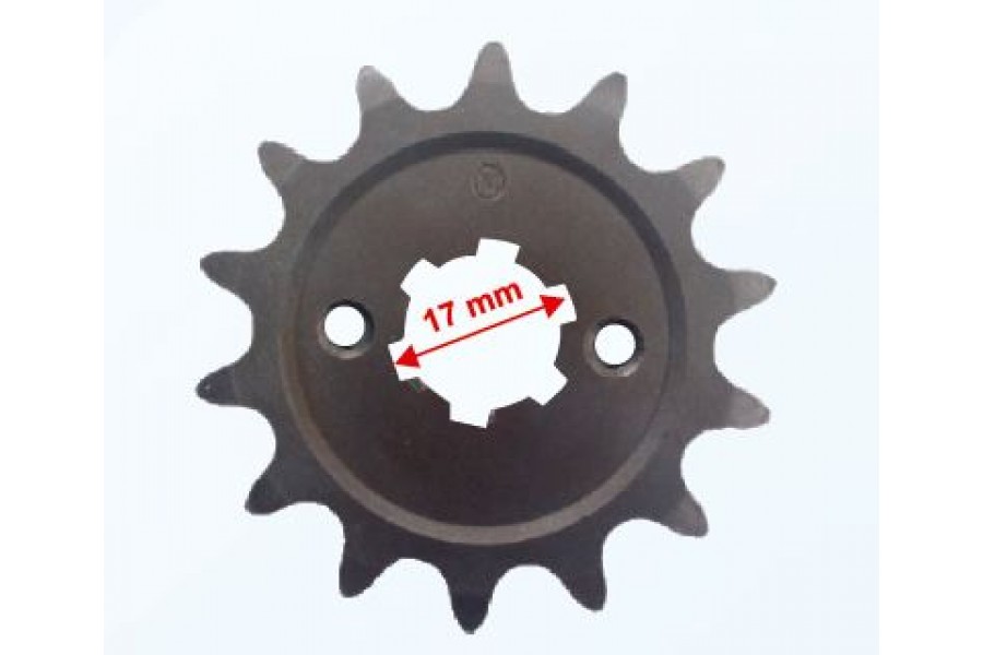 BAJAJ DİSCOVER ÖN DİŞLİ 428-14T İÇ 17 mm 6 TIRNAKLI 2 DELİKLİ ÖM