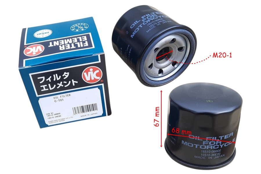 YAĞ FİLTRESİ HF138 JAPON VİC GW250 İNAZUMA BURGMAN AN650 V-STROM DL650-250-1000 GSX-R 250-600-1000